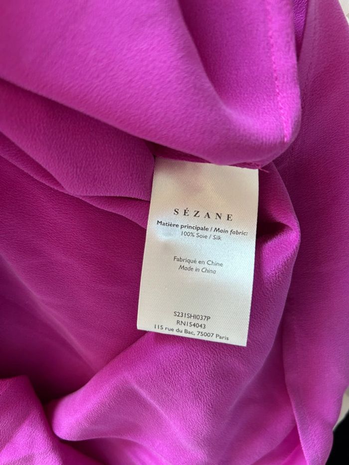 Chemise Sézane Ann rose fuchsia T. 42 neuve - photo numéro 8