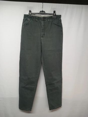 Jeans taille haute Lee Vert en coton