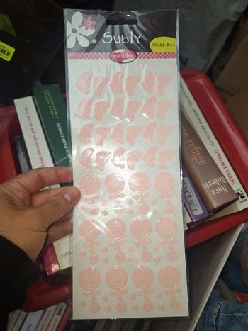 Autocollant rose claire