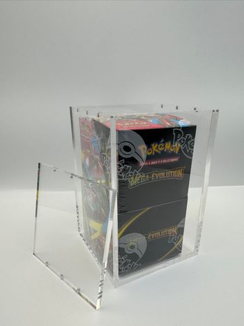 Protection acrylique demi-display 18 boosters Pokémon – anti-UV 99%