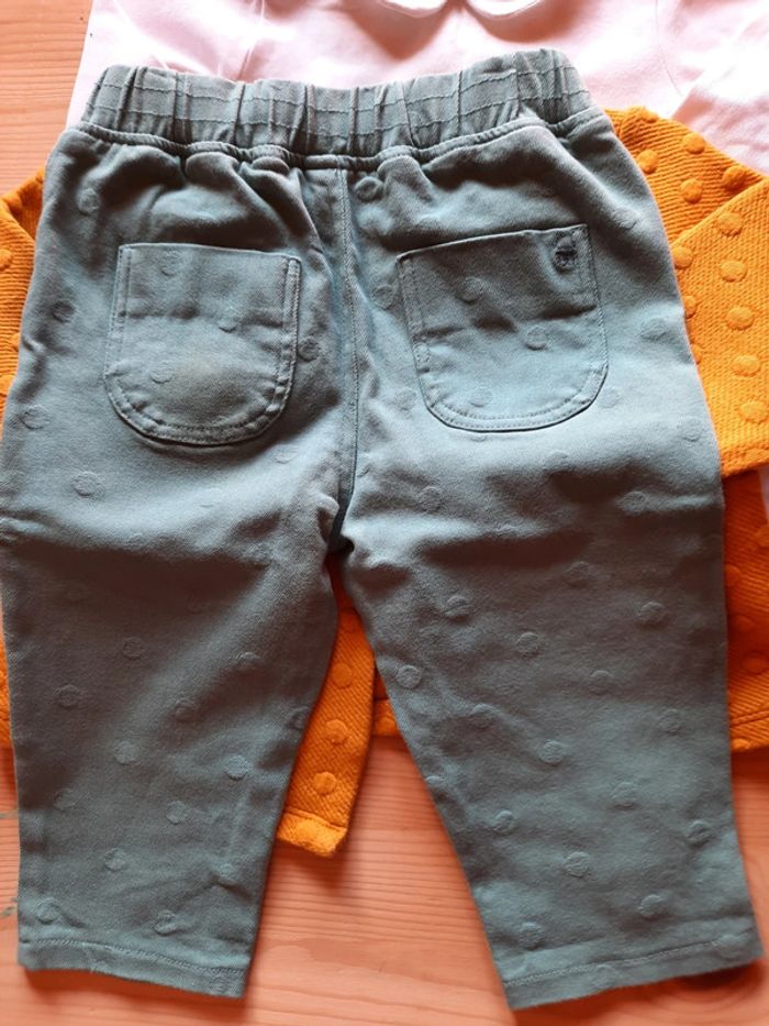 Ensemble tenue, veste et bonnet Obaïbi 12 mois ou 74 cm - photo numéro 4