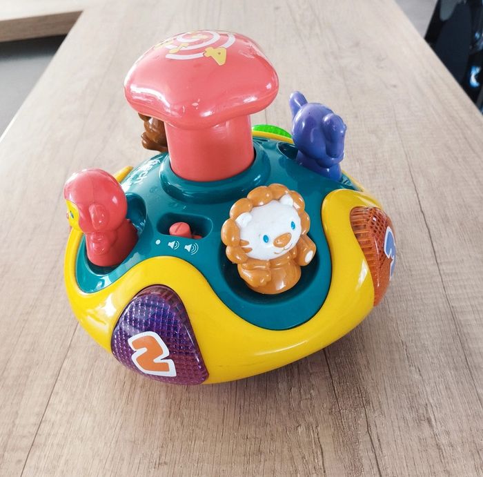 Jouet toupie d'éveil Lumie Toupie des animaux VTech - photo numéro 2