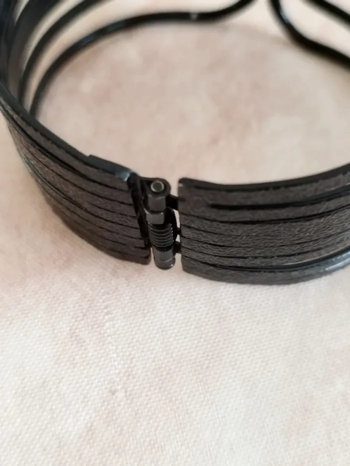 Magnifique bracelet acier noir - photo numéro 5