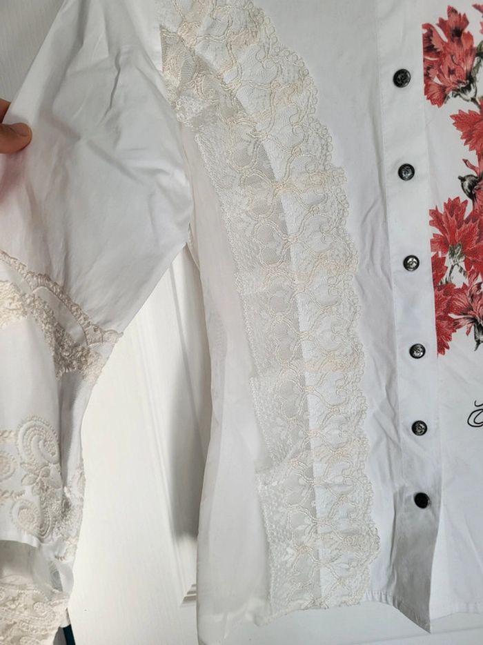 Chemise imprimé fleur avec dentelle taille M Save the queen - photo numéro 5
