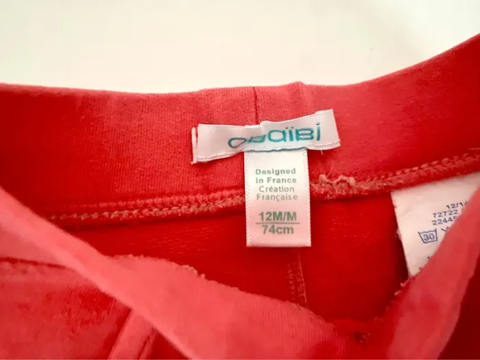 Lot de 2 pantalons taille 12 mois TBE - photo numéro 4