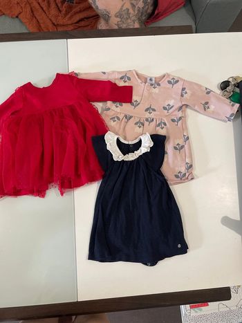 3 robes petit bateau