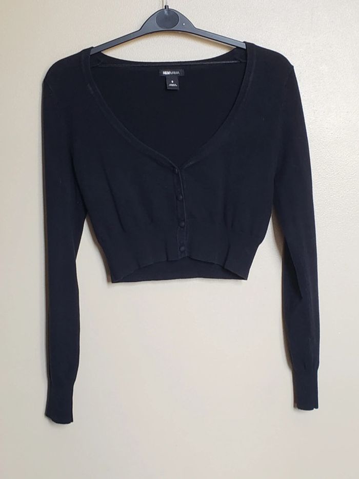 Gilet noir court taille S