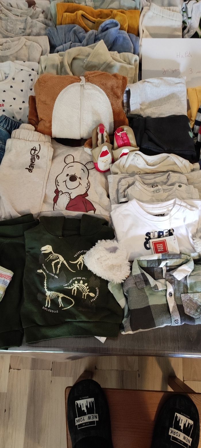 Lot de 68 habits + accessoires garçon 3 mois - photo numéro 5