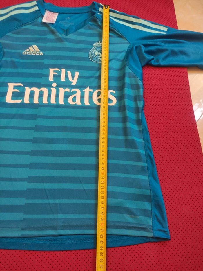 Maillot de foot Courtois Real Madrid, Adidas Authentique Officiel taille enfant 13/14 ans - photo numéro 16
