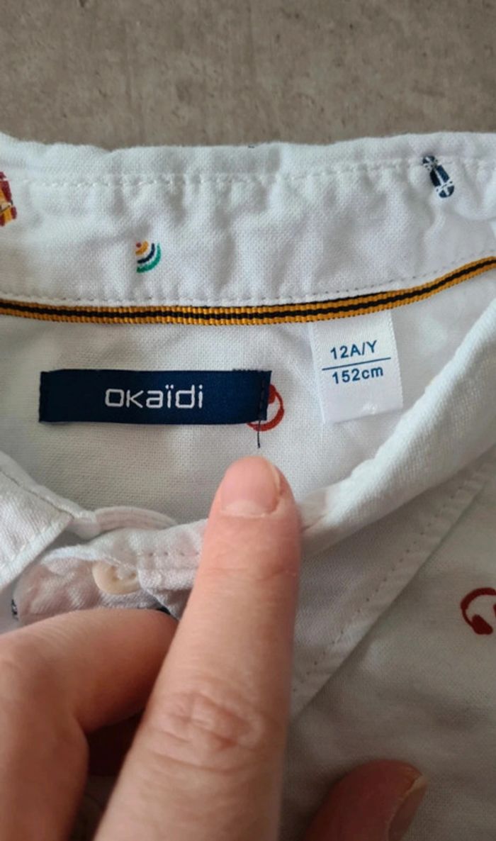 Chemise Okaïdi, taille 12 ans - photo numéro 4