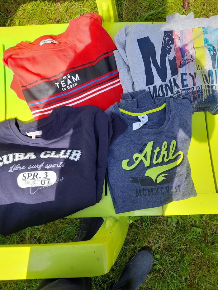 4 pulls garçon taille 14 ans