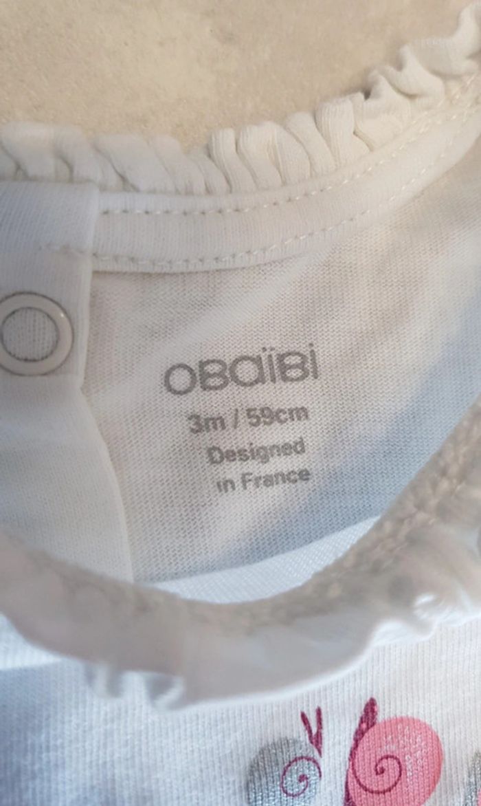T-shirt 3 mois obaibi - photo numéro 3