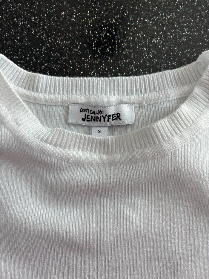 Jennyfer - t-shirt court mc blanc Taille S - photo numéro 2
