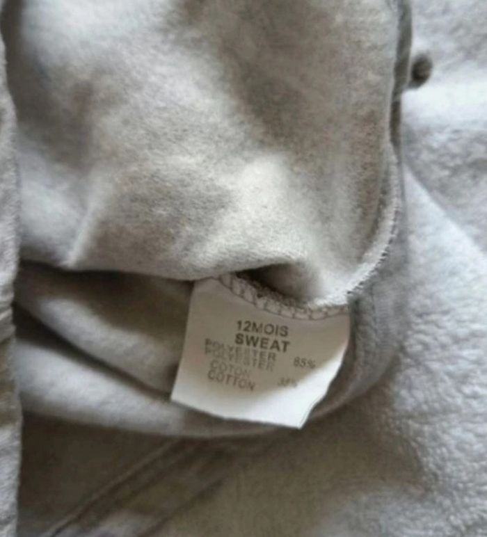 Sweat gris molletonné - photo numéro 4