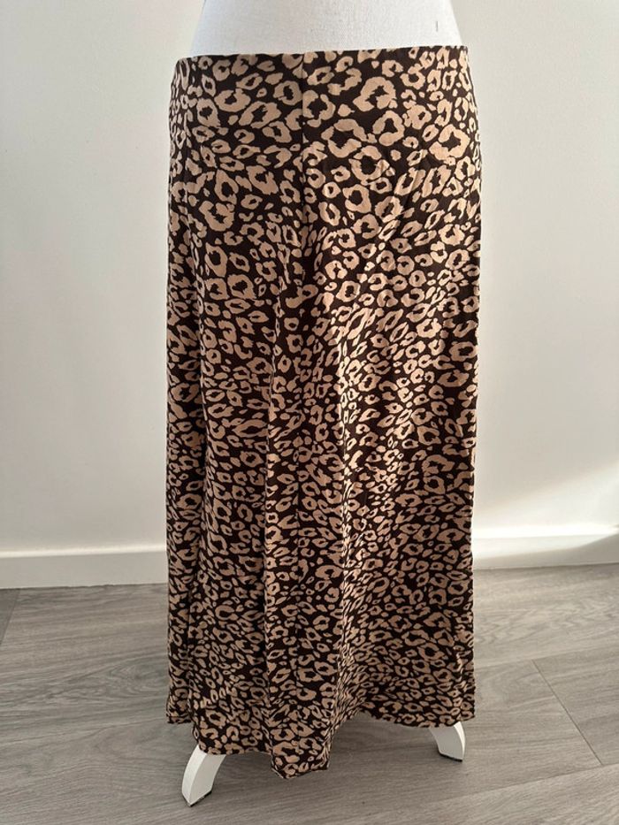 Jupe longue léopard marron et beige T40/42 L/XL