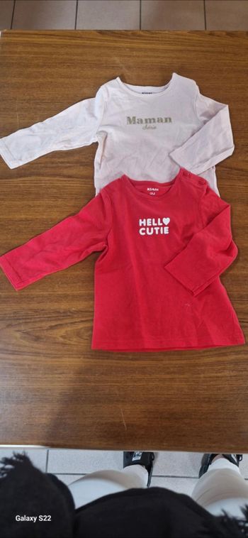 2 hauts 9 mois kiabi 
