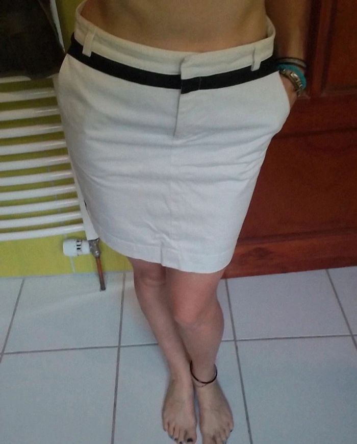 Jupe femme blanche KOOKAI