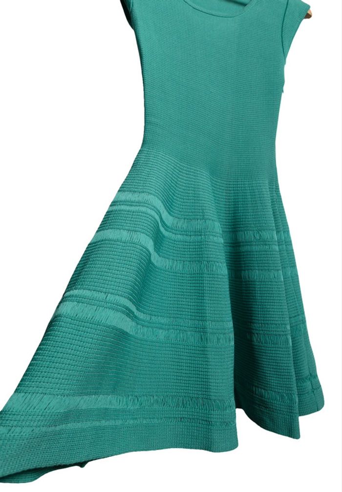 Robe en maille turquoise Lil Paris - photo numéro 4