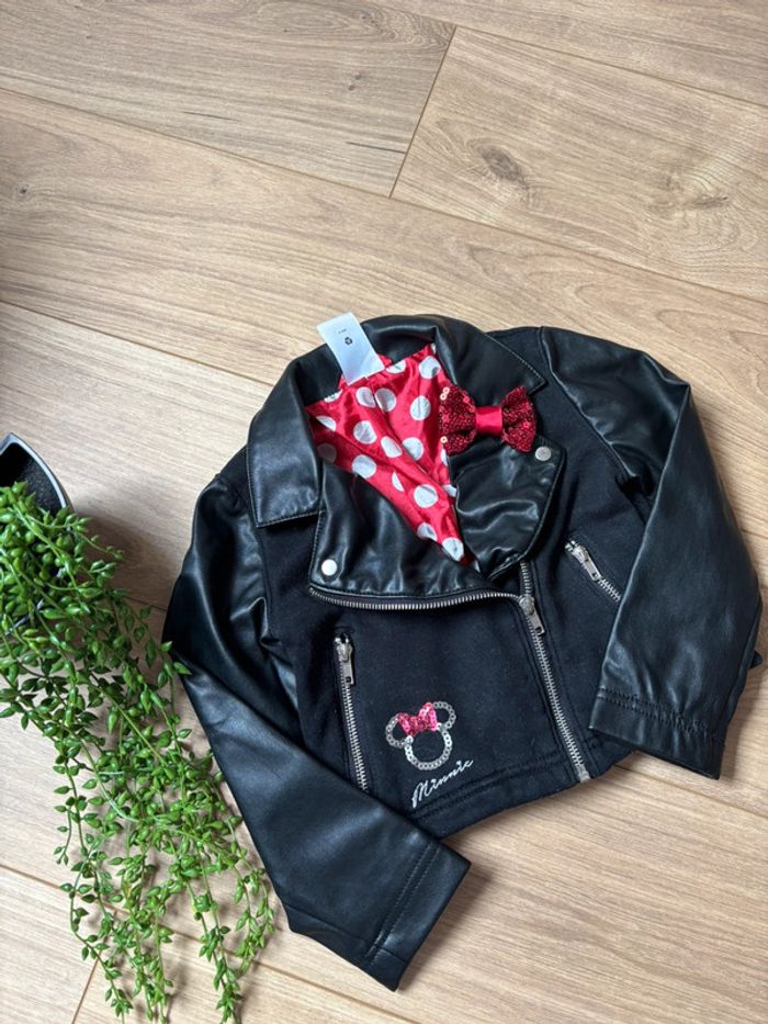 Veste similicuir Minnie Disney