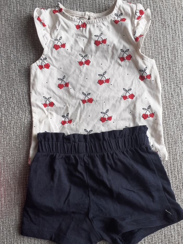 Lot de 2 ensembles coton taille 3 mois - photo numéro 3