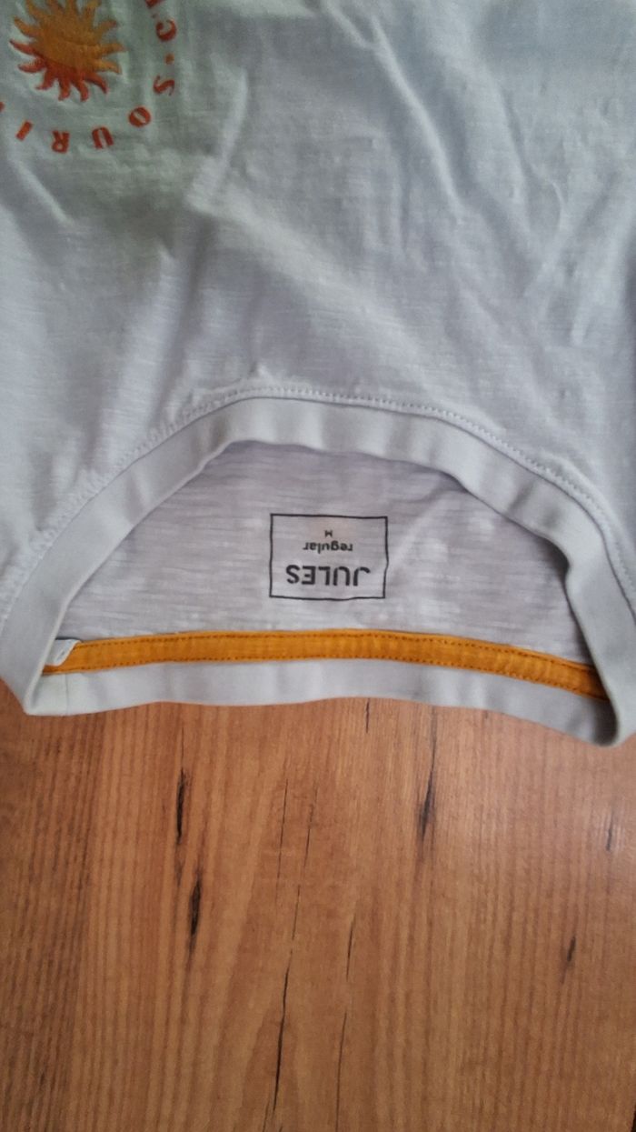 T-shirt bleu ciel Jules taille M - photo numéro 4