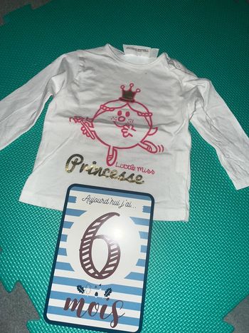 TEE shirt manches longue Monsieur madame 6M