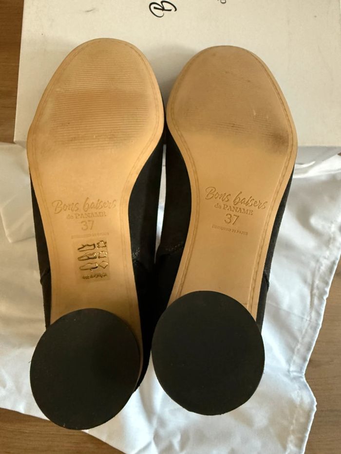 Bottines à talons noir taille 37 Bon Baiser de Paname - photo numéro 2