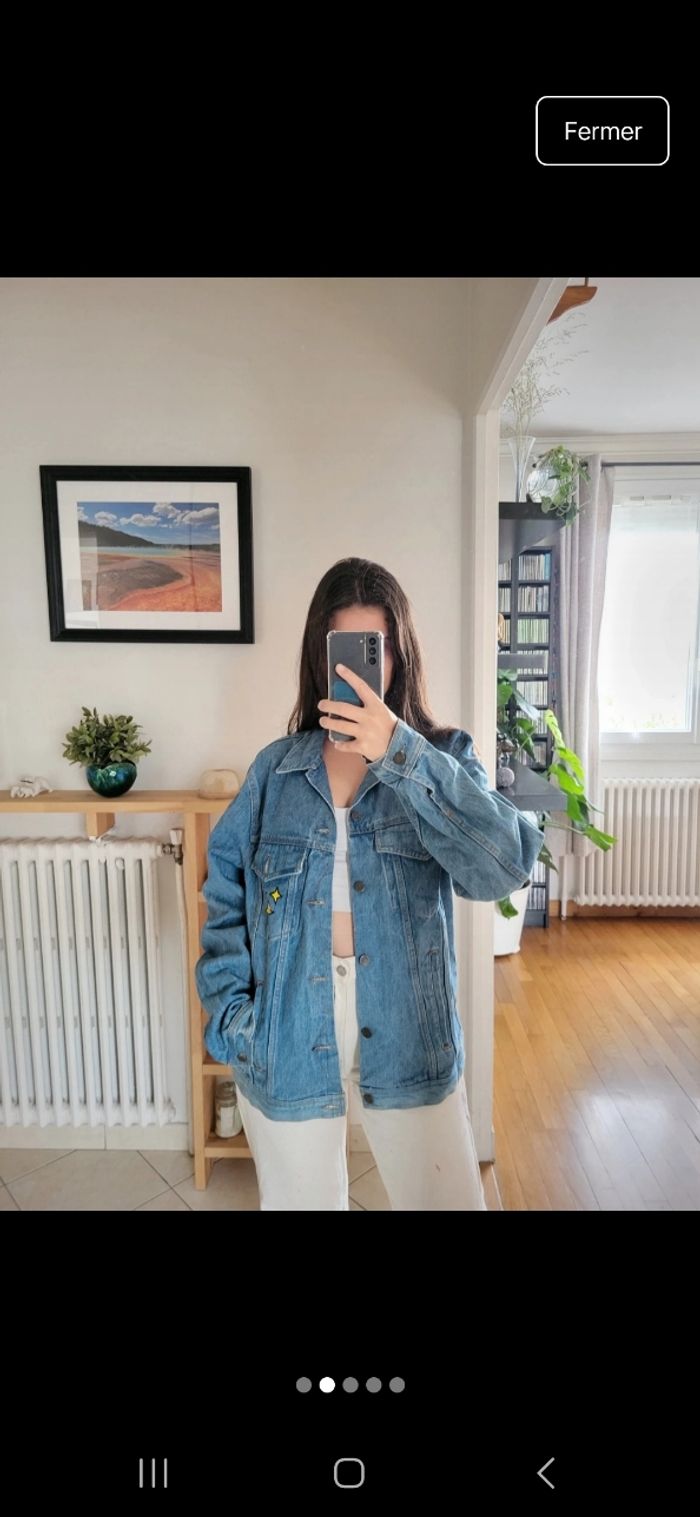 Veste en jean fait main Peter Pan - photo numéro 2