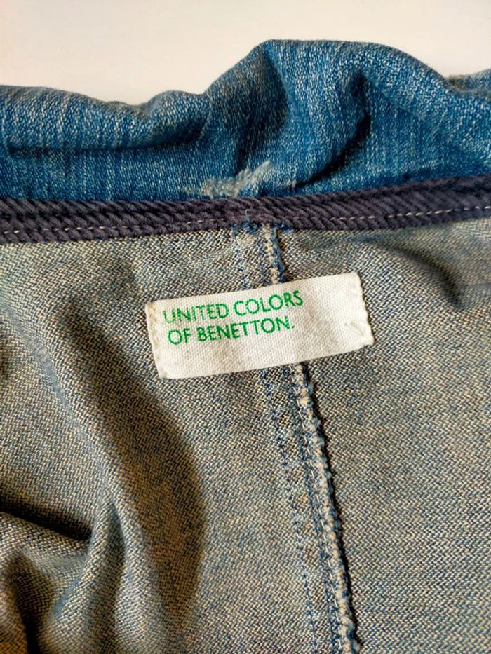 Veste en jean vintage Benetton – Femme – Taille S/M - photo numéro 9