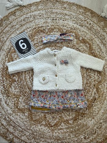Lot robe à fleurs + gilet + bandeau Sergent Major