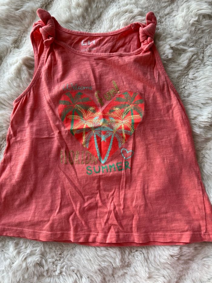 👚 lot 4 tee-shirt + 2tee shirt manche longue- fille 6 ans - plusieurs marque - bon état tte bon état - photo numéro 10