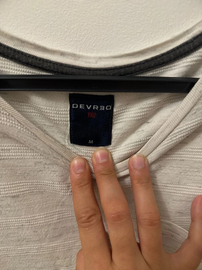 Haut Devred M tbe blanc moucheté - photo numéro 3