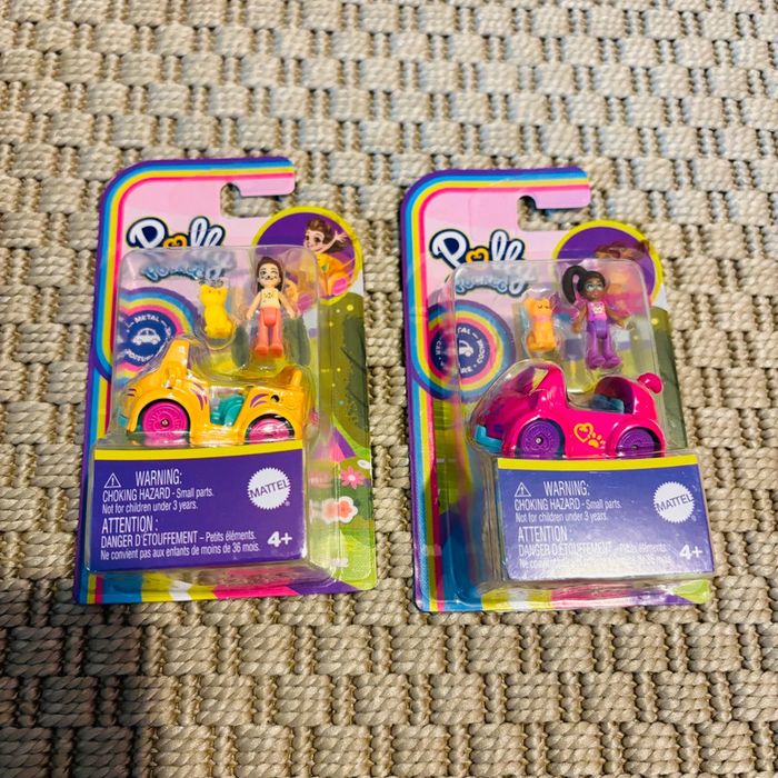 Lot voitures polly pocket jouet miniatures fille animaux tendance cadeau