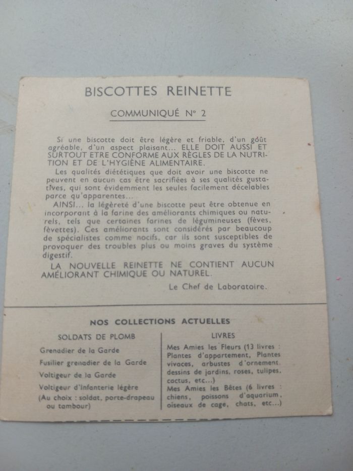 Anciennes images biscottes Reinette - photo numéro 10