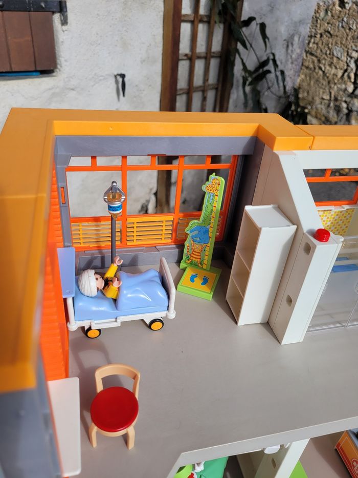 Playmobil 🏥 Hopital avec bloc opératoire +hélicoptère de secours 🚁 - photo numéro 6