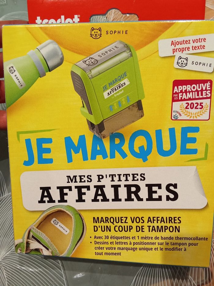 Tampon pour marquer vos affaires
