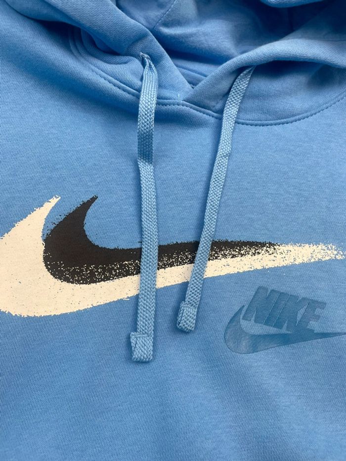 Sweat à capuche Nike bleu - Taille M - photo numéro 3