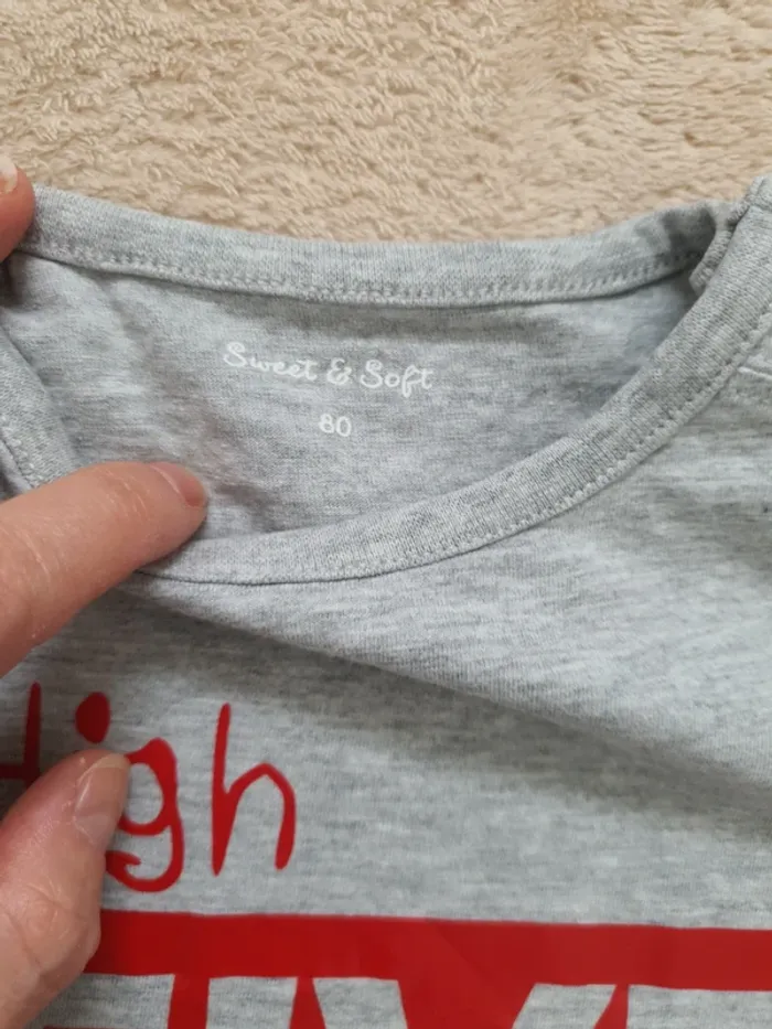 12/18 mois lot mi saison garçon jean cargo veste polaire tshirt - photo numéro 5