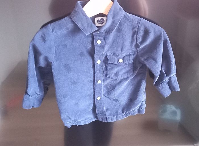 Chemise velours 6 mois - photo numéro 2