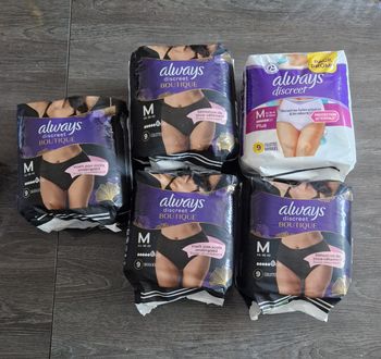 Lot serviettes hyginique always  