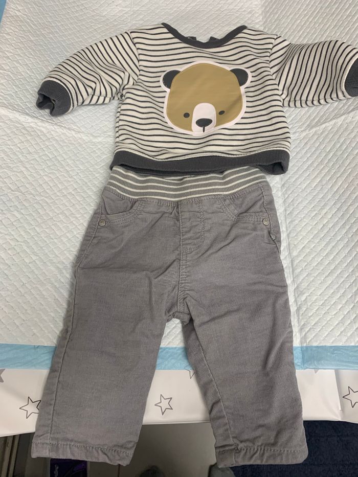 Ensemble bebe garçon 3mois okaidi