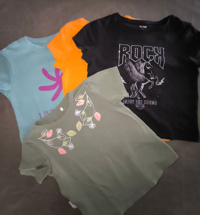 Lot de 4 T-shirts fille