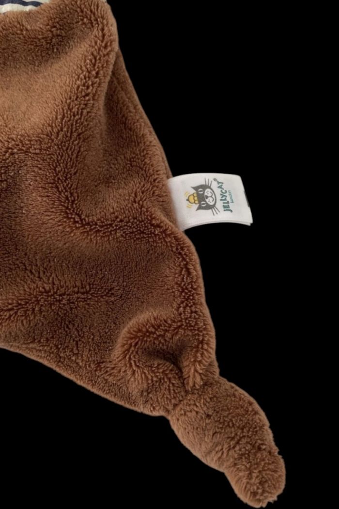 ❤️ Doudou Plat Mouchoir Singe Jellycat Marron - photo numéro 3