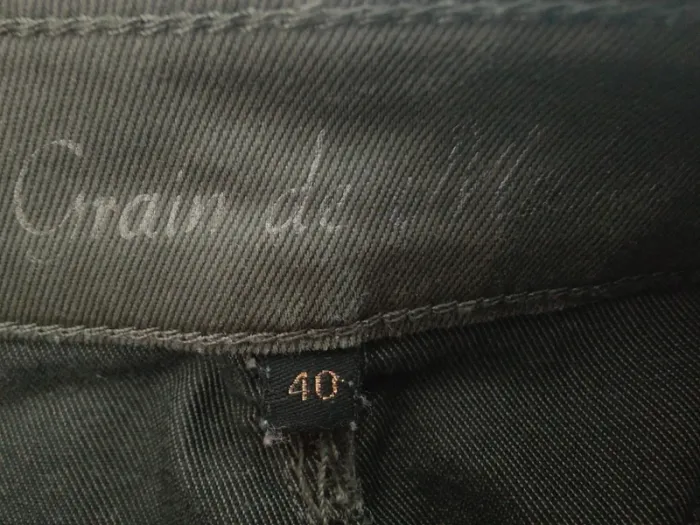 Jupe en jean enduite kaki Grain de malice 40 - photo numéro 3