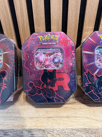 Artset Pokébox Team Rocket – Trio Complet Scellé – Mewtwo / Nidoking / Persian