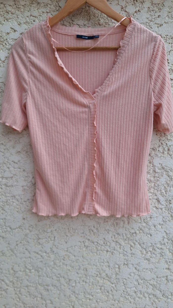 Haut rose kiabi taille M