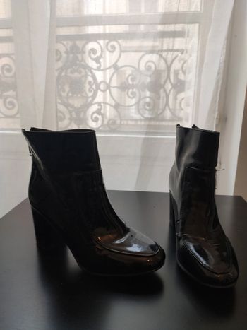 Bottines hautes vernis