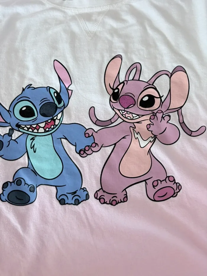 TEE shirt fille stitch et Angel - photo numéro 2