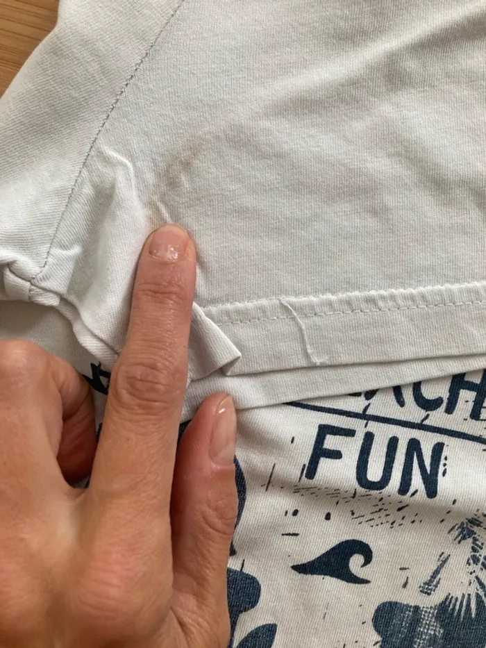 8 ans - Set de 3 t-shirt manches courtes - gris, blanc et orange - photo numéro 5