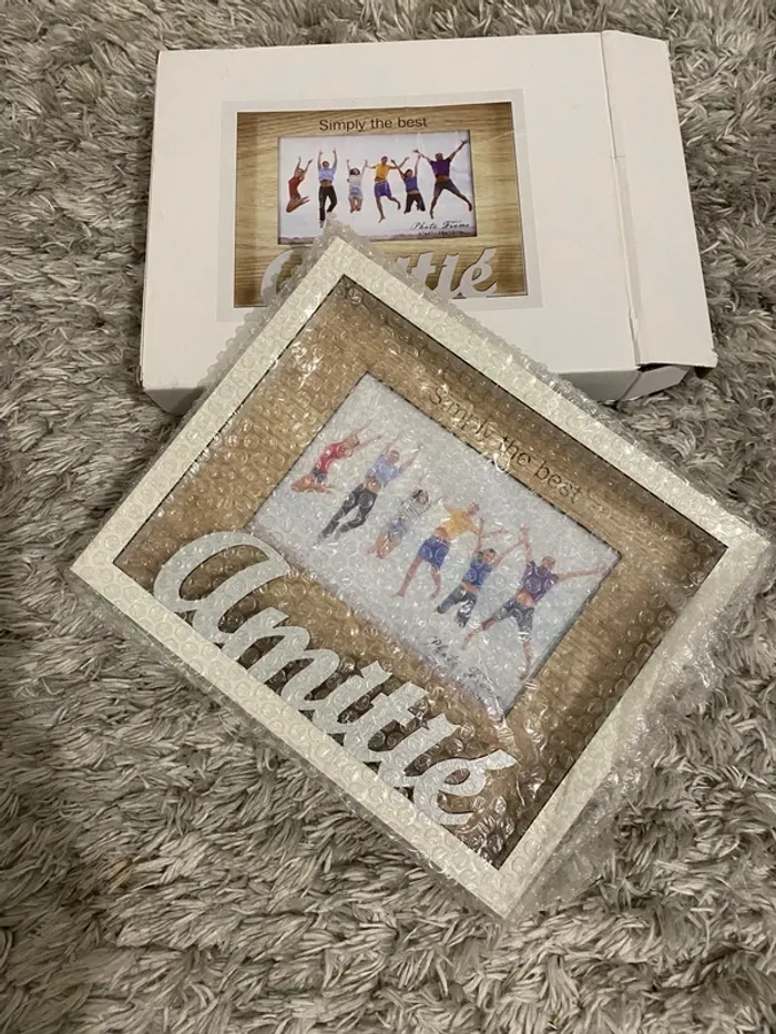 Cadre Photo Amitié – Décoratif & Inspirant - Neuf aveec étiquette et boite d'origine